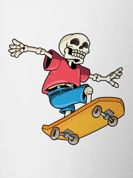 Skeleton Skater Skateboard