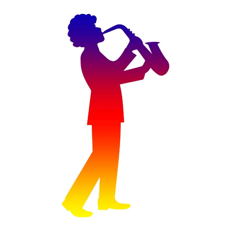 Musik Saxophon Guy Jazz Retro Vintage-Geschenkidee