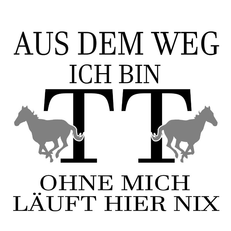 Tuniertrottel ich mach hier alles - Pferd Rappe