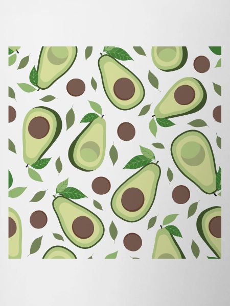 Eggplant and avocado pattern