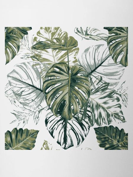 Tropical Monstera Leaves Pattern