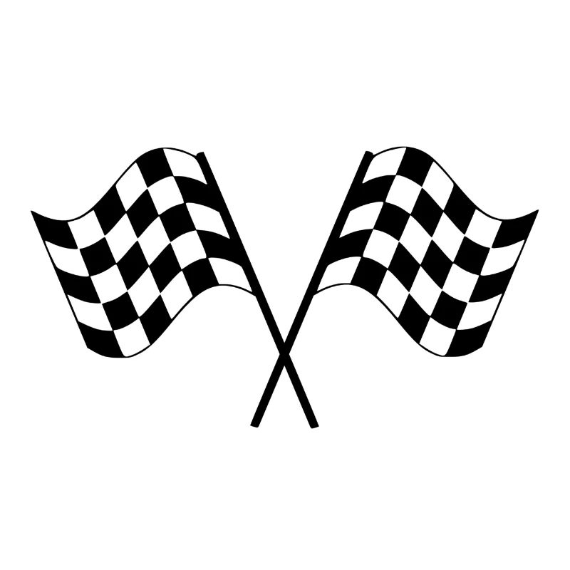 Drapeaux de course à damier