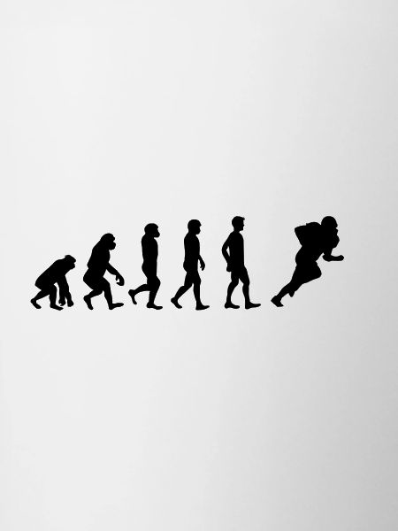 Football player in evolutionary design