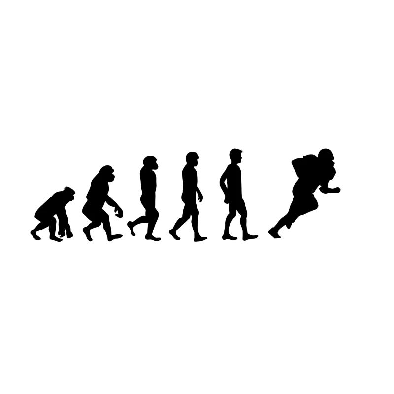 Football player in evolutionary design