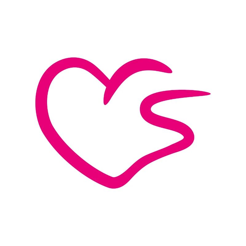 Herz Buchstabe S Anfangsbuchstabe Rosa