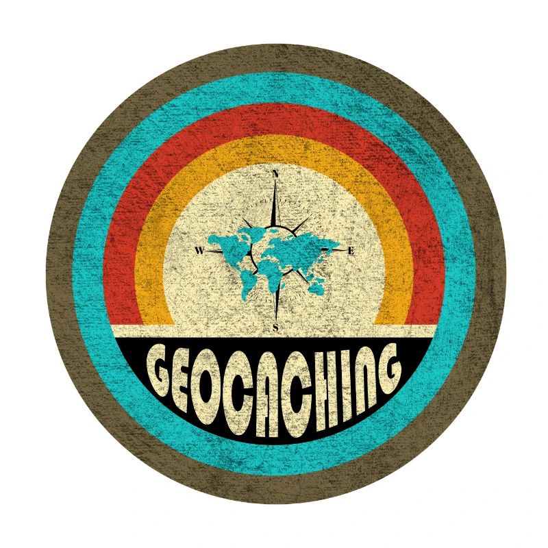 Design vintage de géocaching