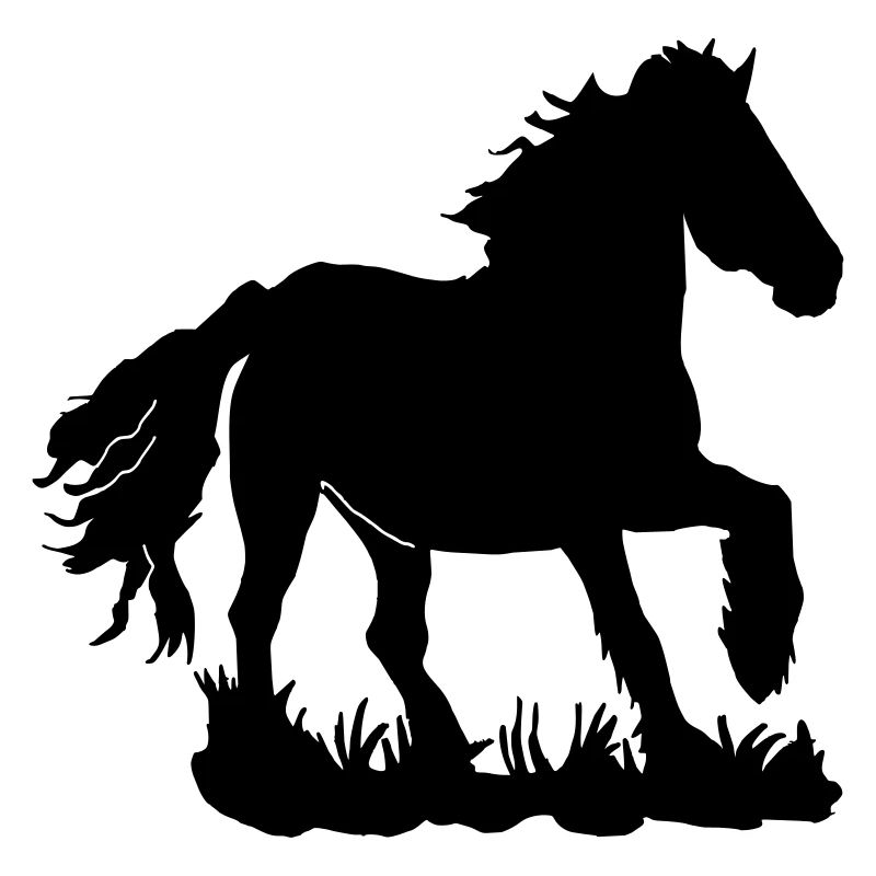 Friesians at a gallop