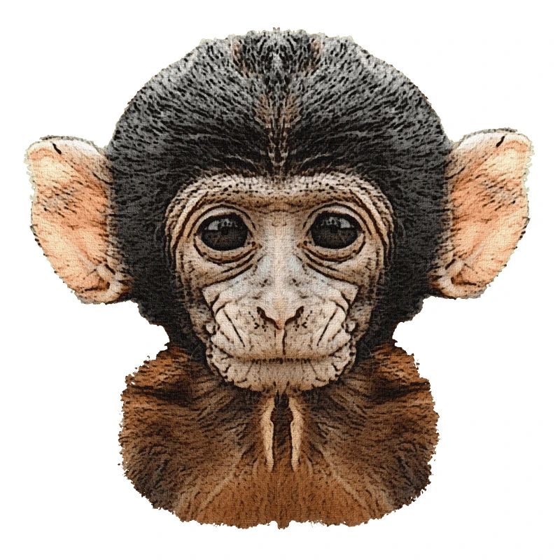 meilleures conceptions de la faune, motif de toile de bébé singe