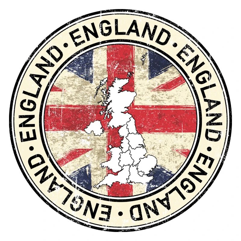 UK-Karten-Flaggenemblem