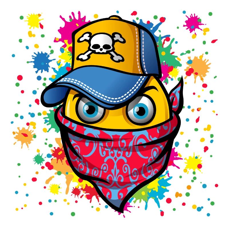 Masque et graffiti