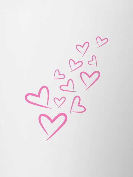 Heart Heart Pattern Pink