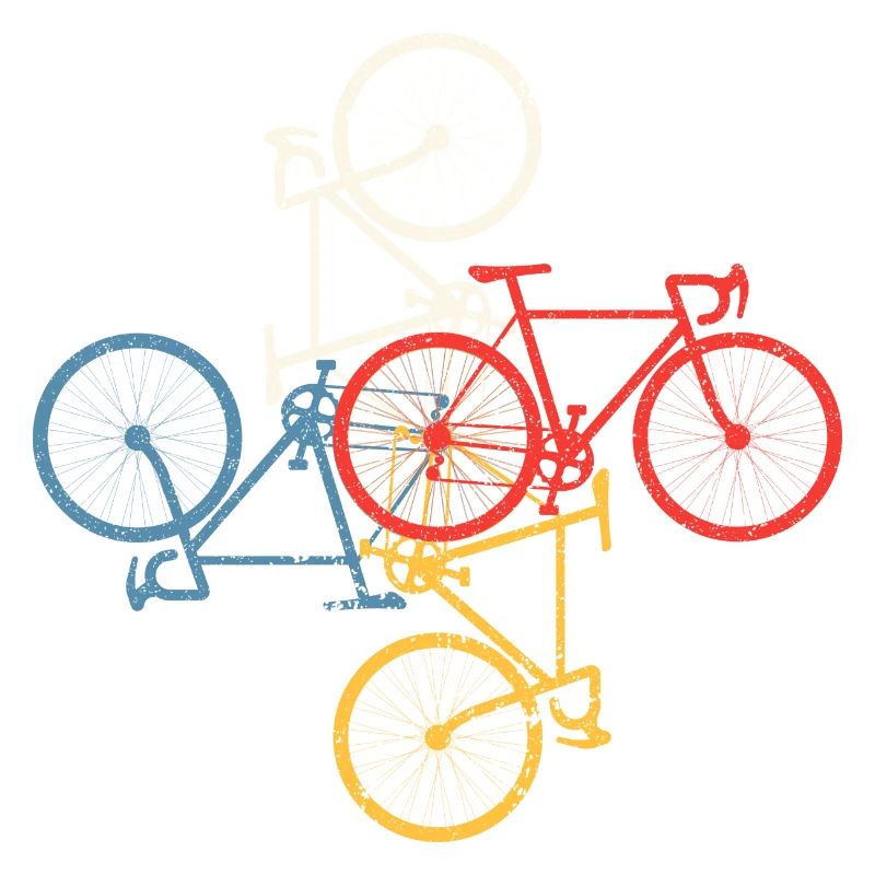 Mosaïque de vélo colorée