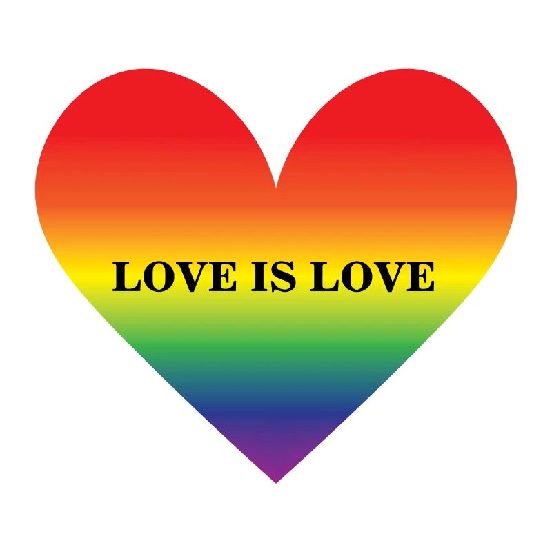 Regenbogenherz Liebe ist Liebe Design