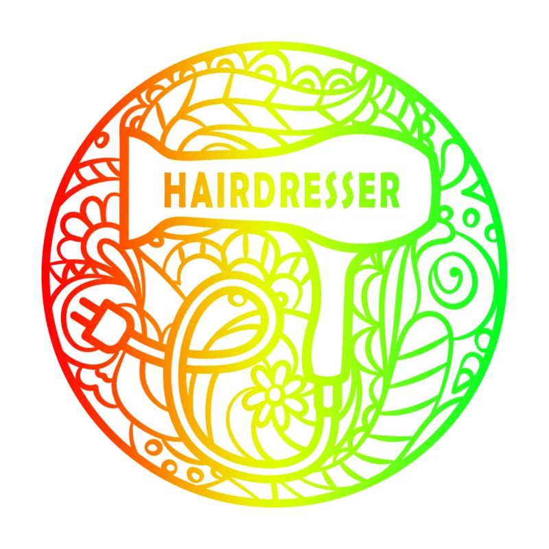 Friseur Regenbogen Design