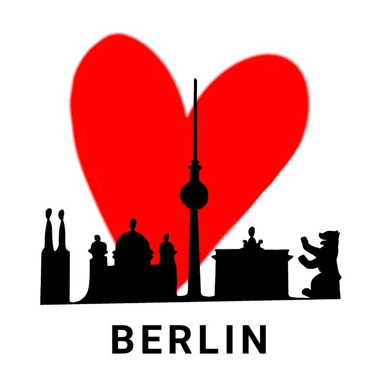 Berliner Herz Skyline Design