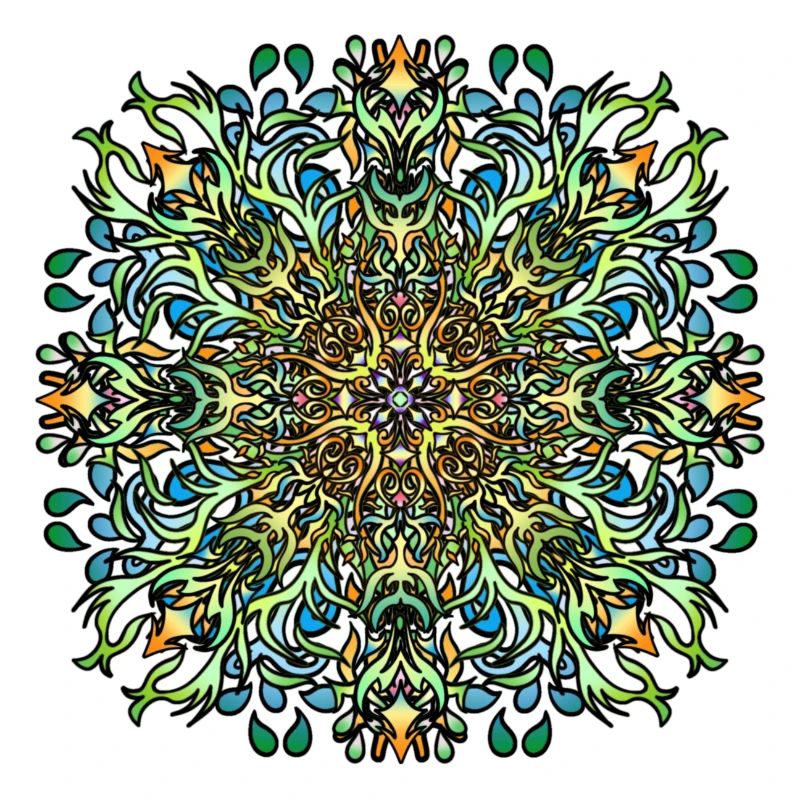 Mandala | Bunt | Leben | Geschenkidee