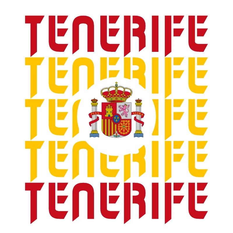 Tenerife Spain flags design