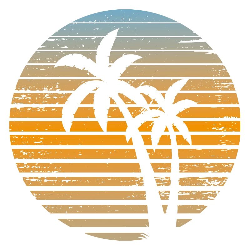 Palmier Crépuscule Strié