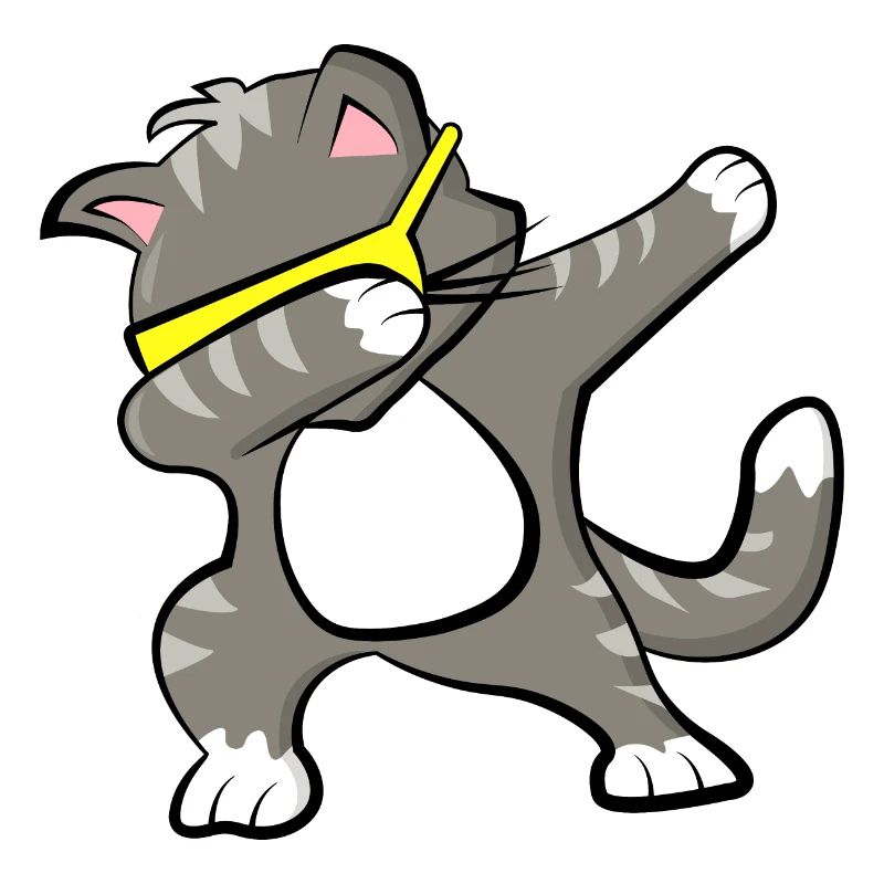 Dabbing Cat