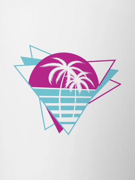 Palm Tree Retro 80s