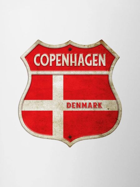 Copenhague Danemark Armoiries Drapeaux Design