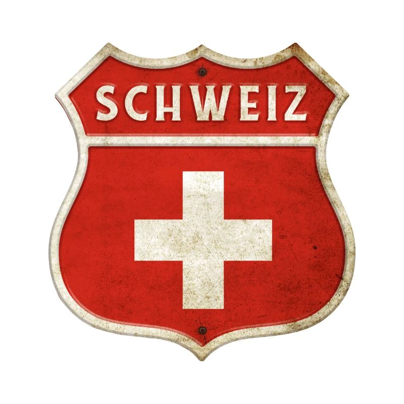 Schweiz Wappen Flaggen Design