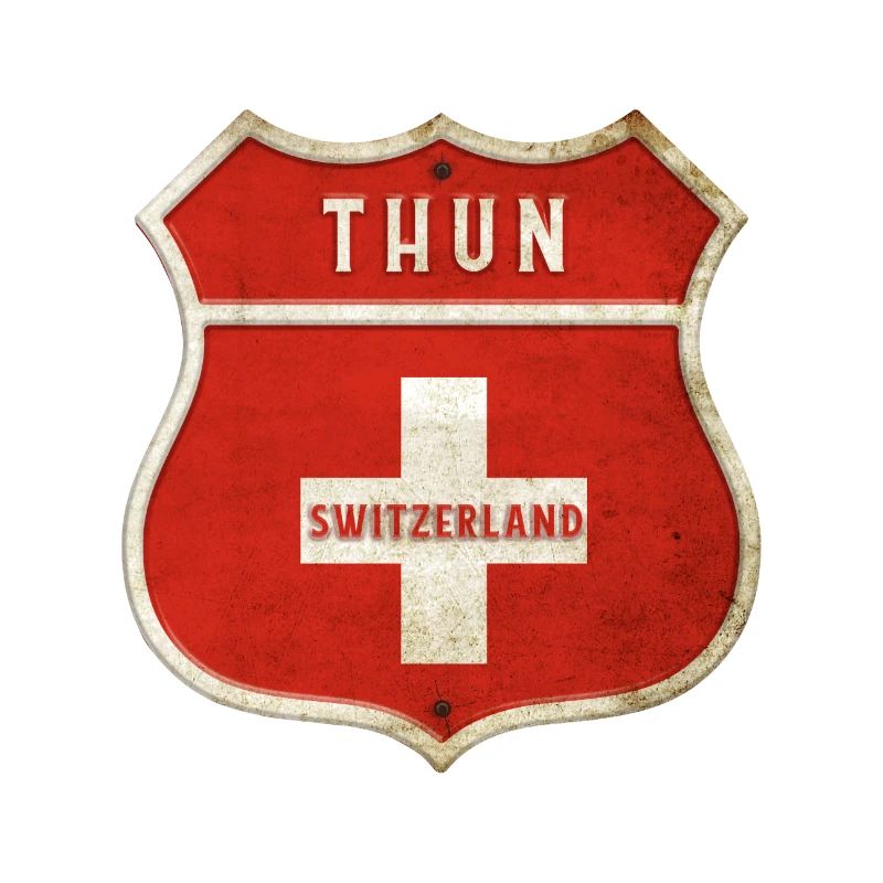 Thun Schweiz Wappen Flaggen Design