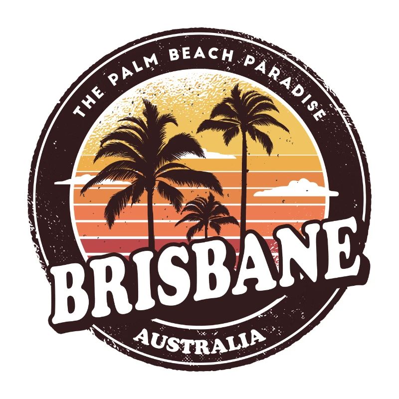 Brisbane Australien Vintage Beach Design