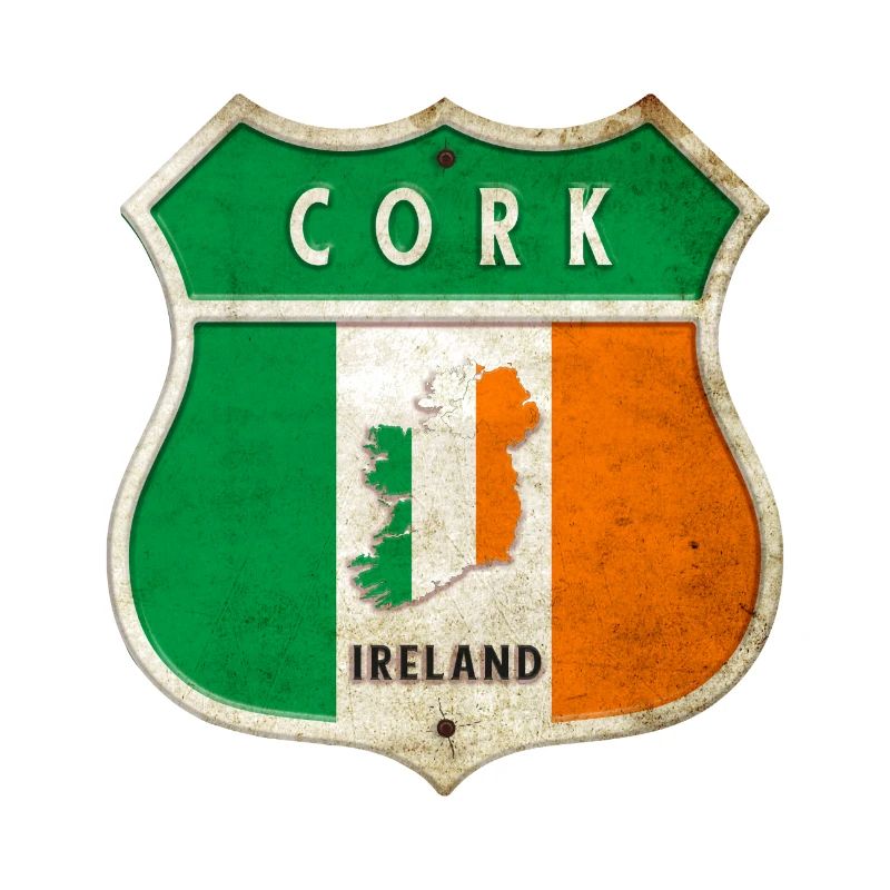 Cork Irlande Armoiries Drapeaux Design