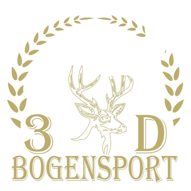 Waldjäger mit Bogen und Geweihmotiv