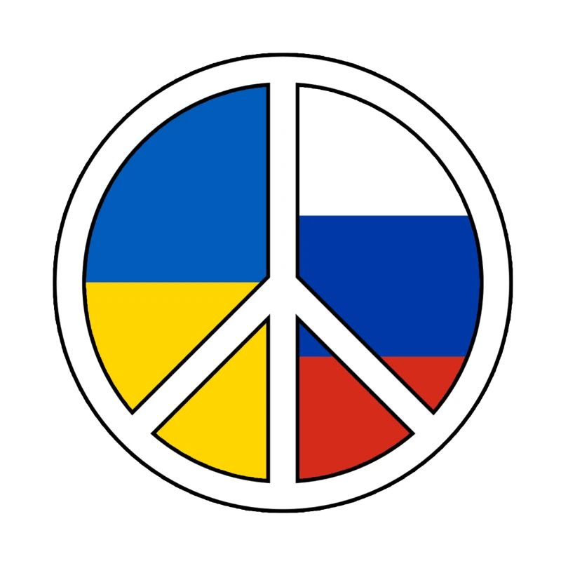 Symbole de paix avec motif de bloc de couleur