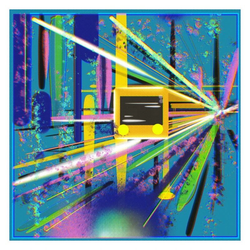 Abstrakte U-Bahn Berlin Graffiti Design