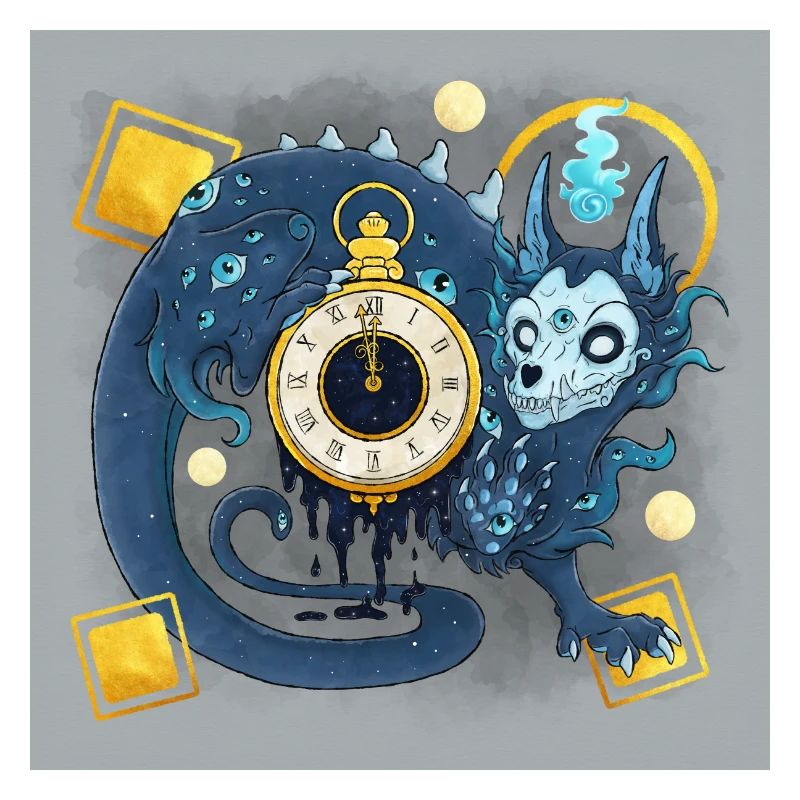Blue Ink Spirits Poster - Dämonenwächter der Zeit