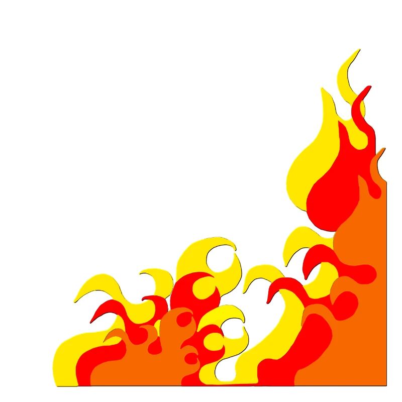 flammen Eckmuster, cooles naturmuster, beliebt