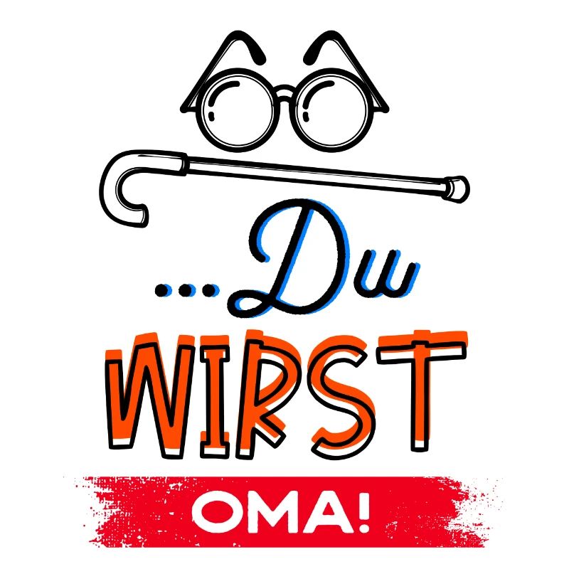 Großmutter Statement Oma Brille Sehschwäche Omi