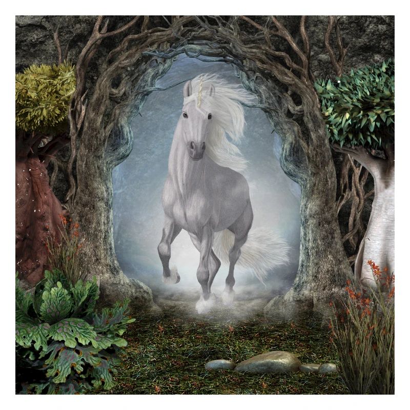Merveilleuse licorne blanche