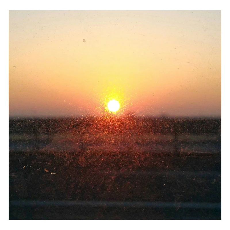 Sunset Ray on Glass