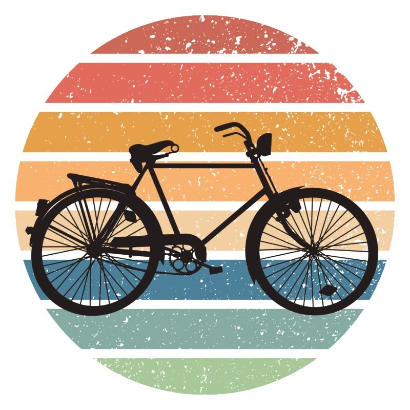 Coucher de soleil rétro à vélo - Vélo vintage