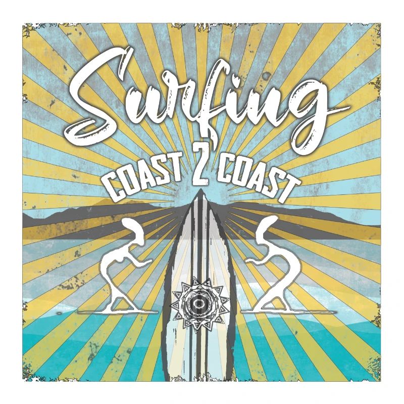 Surf Theme Coast 2 Coast Vintage Design