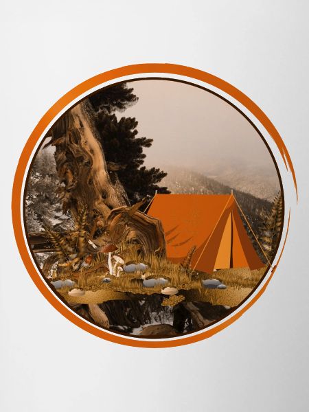 nostalgic tent - camping in nature