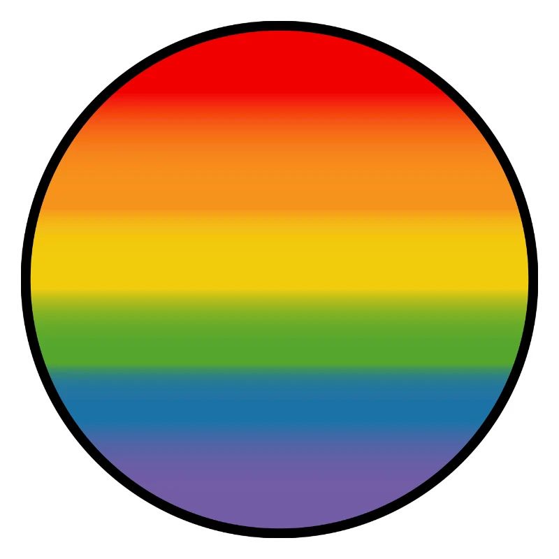 Rainbow Gradient Round white shirt