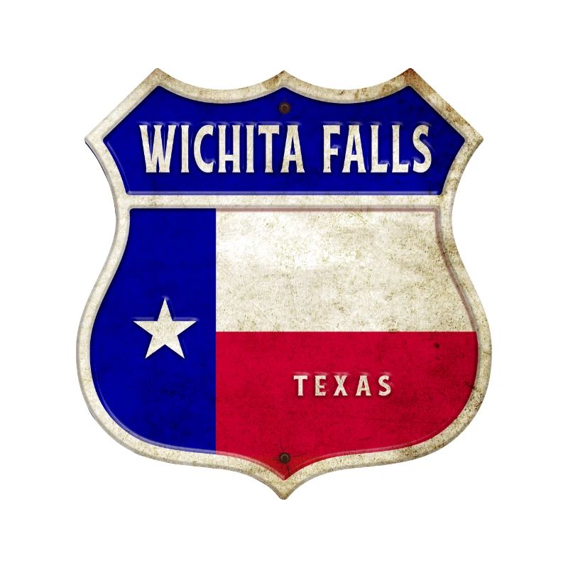 Wichita Falls Texas crest flags design