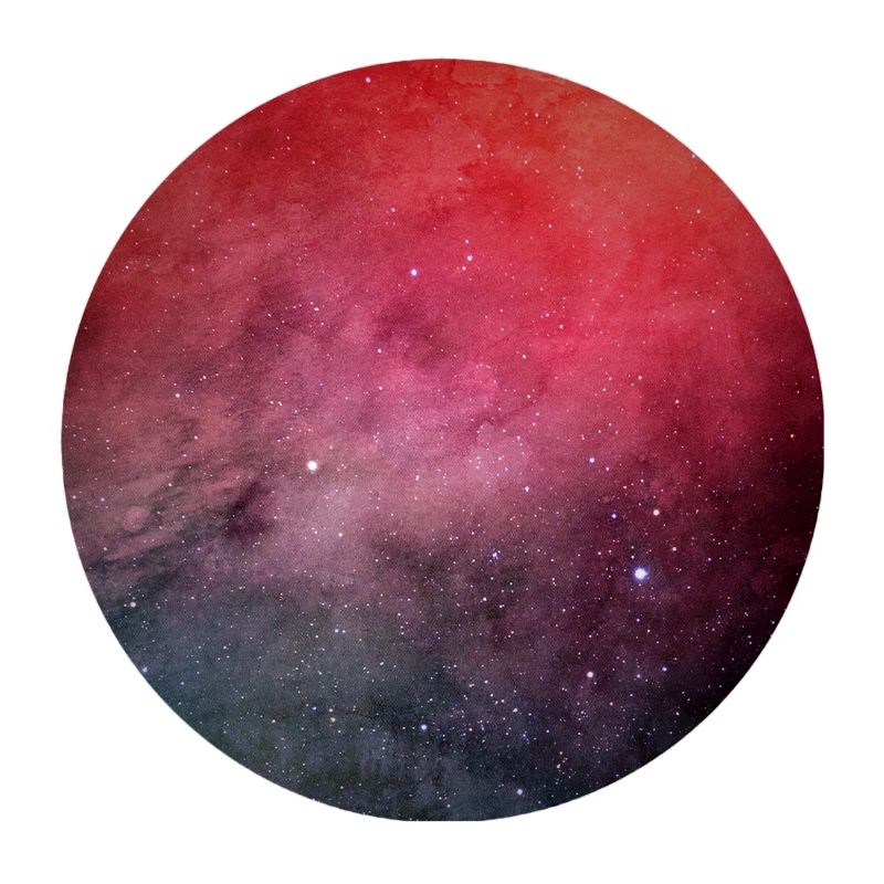 Jeu galactique de couleurs sur coton