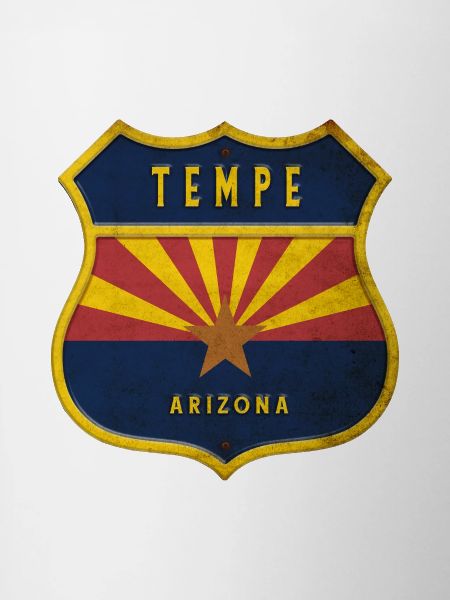 Tempe Arizona flags crest design