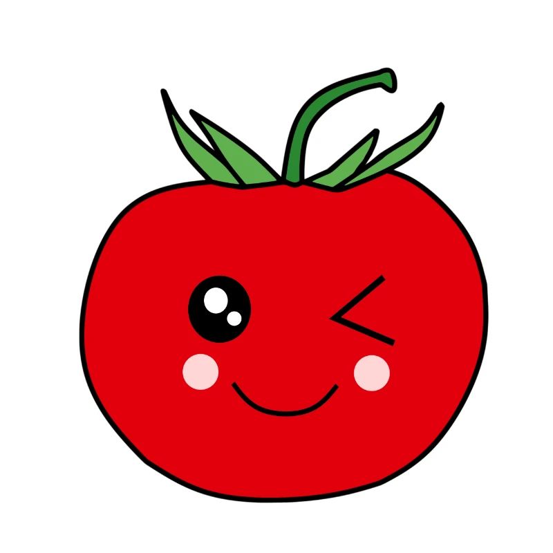 Visage de tomate pour les amateurs de nourriture