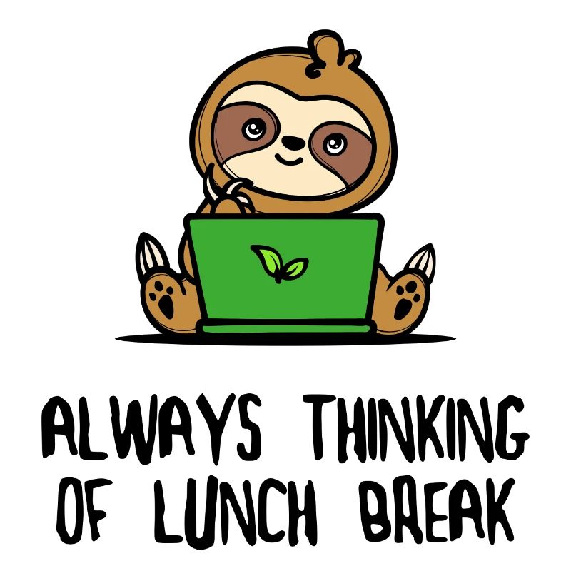 Lazy Animal Mammal Humorous Sloth Statement