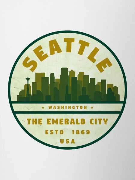 Seattle Emerald City Skyline