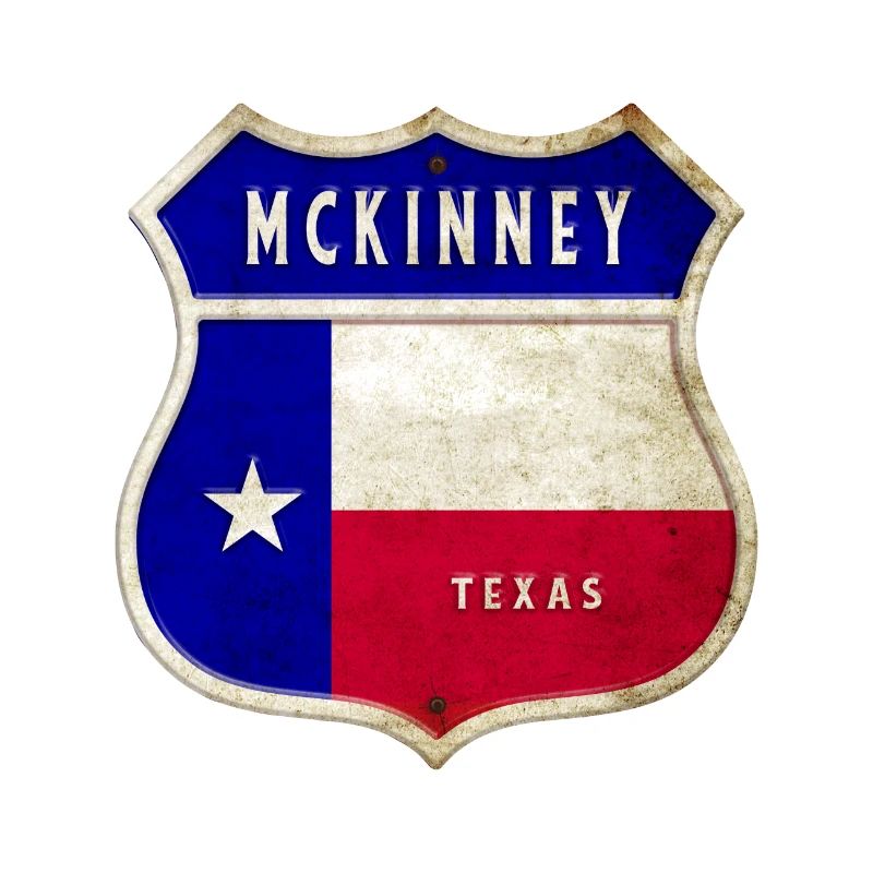 Design du drapeau McKinney Texas Crest