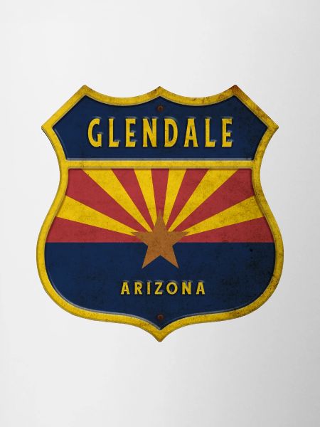 Glendale Arizona flag crest design