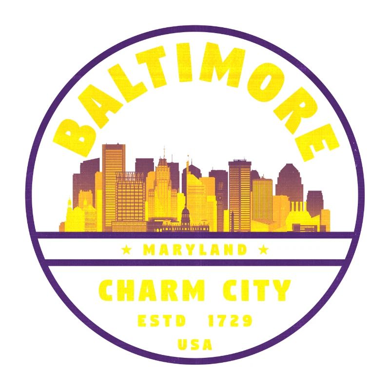 Emblème de la ville du charme de Baltimore